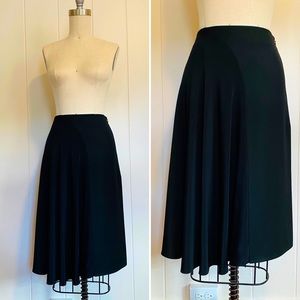 3.1 PHILLIP LIM Wool/ Silk Black Midi Skirt XS/ 0